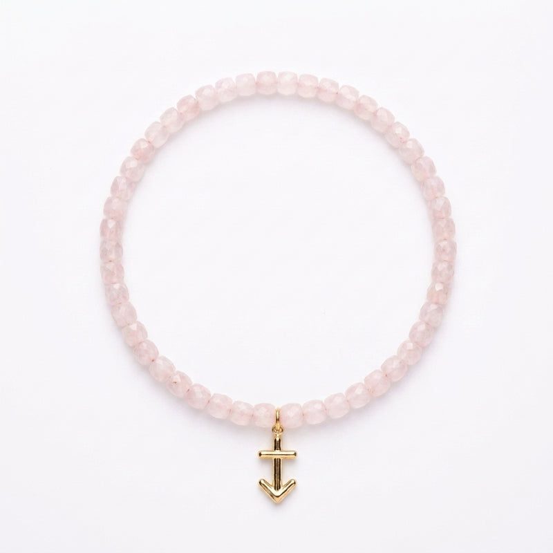 Customized for Jackson O. from Orlando, FL - Rose Quartz Love Bracelet 4-5mm