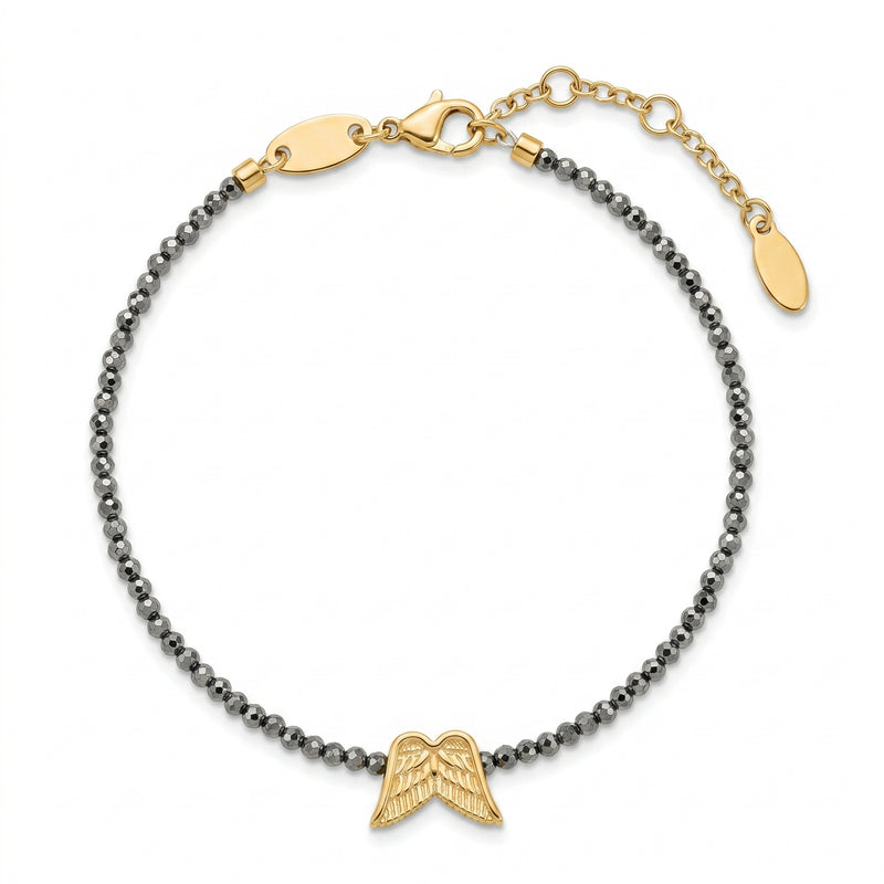 Customized for Noah S. from Chicago, IL - Hematite Protection Bracelet 2mm