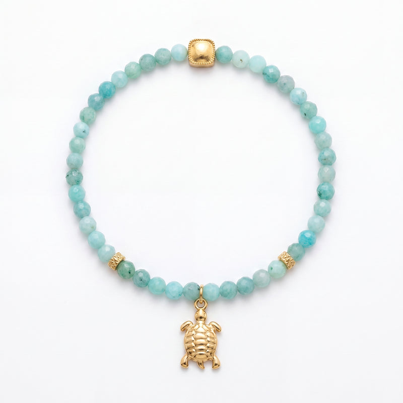 Customized for Harper J. from Dallas, TX - Amazonite Calm Bracelet 4mm
