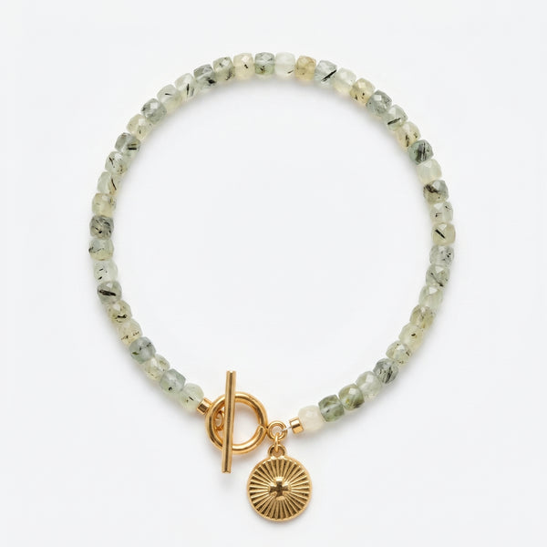 Customized for Hannah V. from Scottsdale, AZ - Prehnite Calm Bracelet 4-5mm