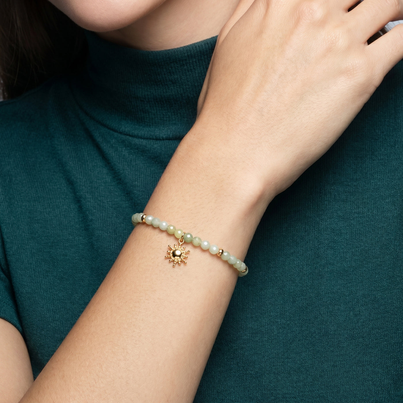 Customized for Kai T. from Tokyo, Japan - New Mountain Jade Calm Bracelet 4mm