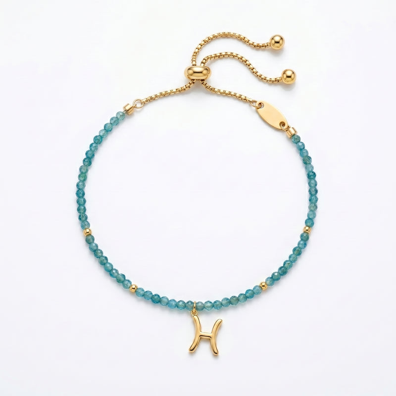 Customized for Sebastian G. from Anchorage, AK - Apatite Clarity Bracelet 2mm
