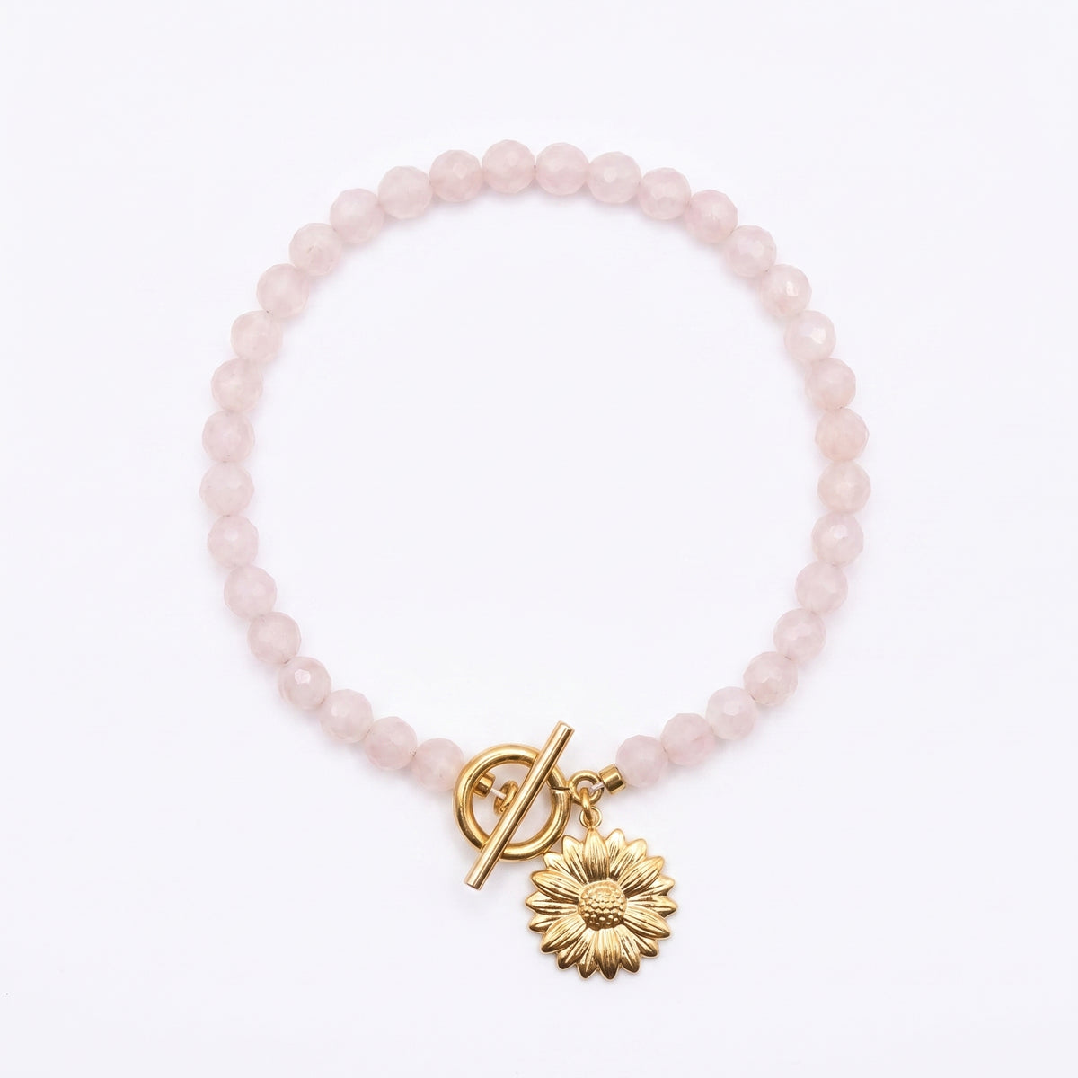 Customized for Aurora P. from Providence, RI - Rose Quartz Love Bracelet 6mm