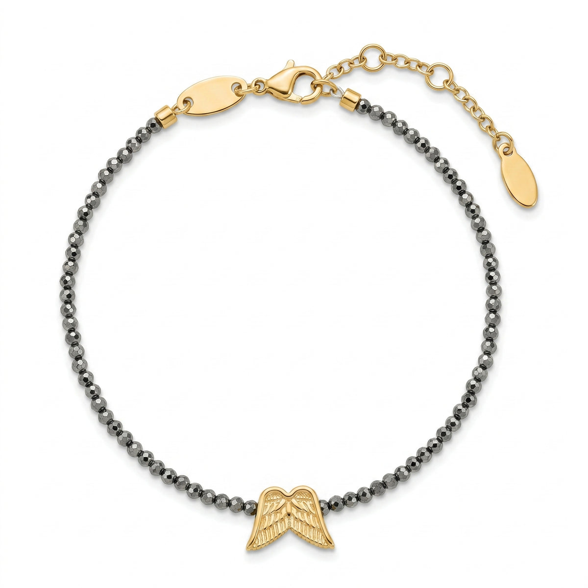 Customized for Noah S. from Chicago, IL - Hematite Protection Bracelet 2mm
