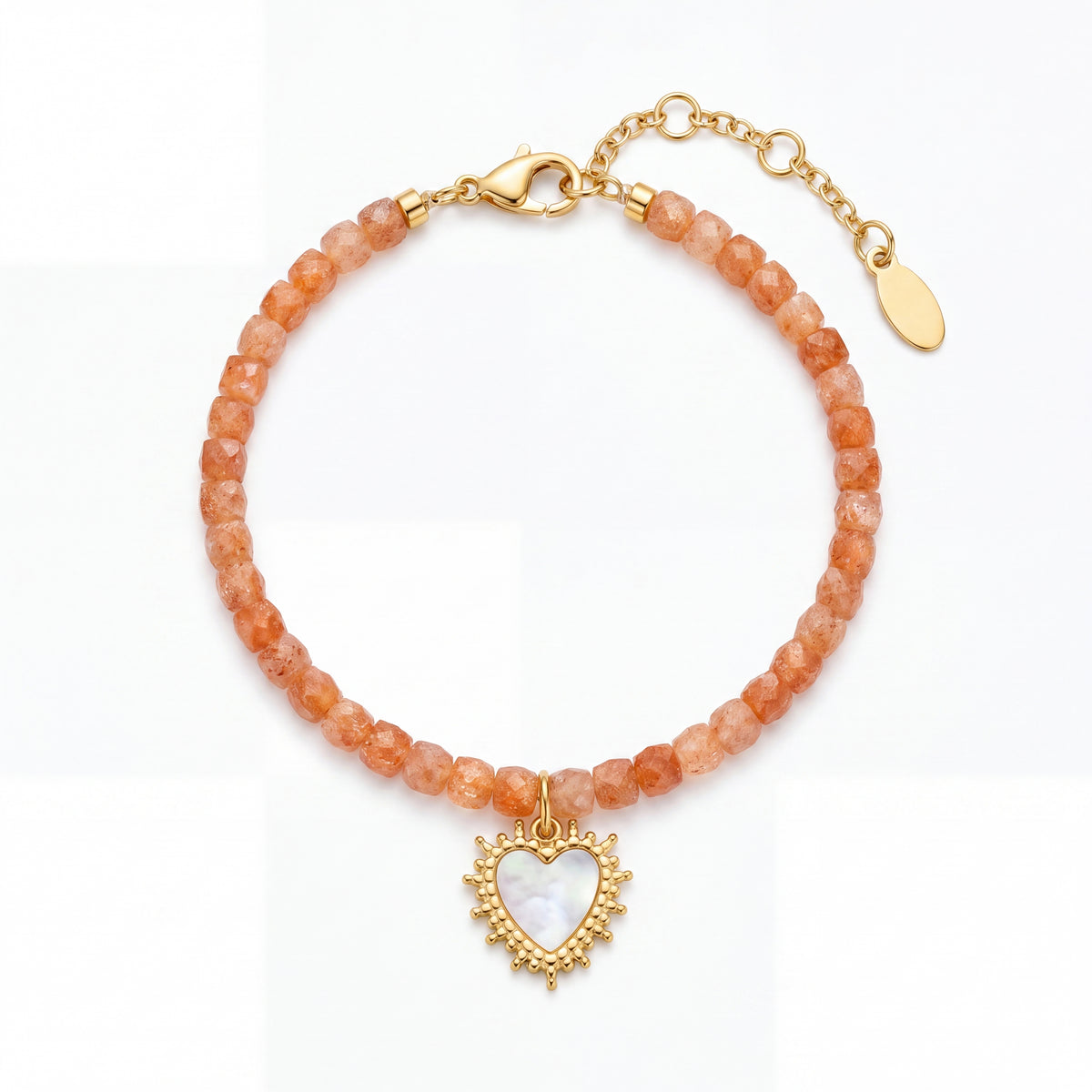 Customized for Maya R. from Los Angeles, CA - Golden Sunstone Abundance Bracelet 4-5mm