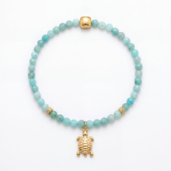 Customized for Harper J. from Dallas, TX - Amazonite Calm Bracelet 4mm