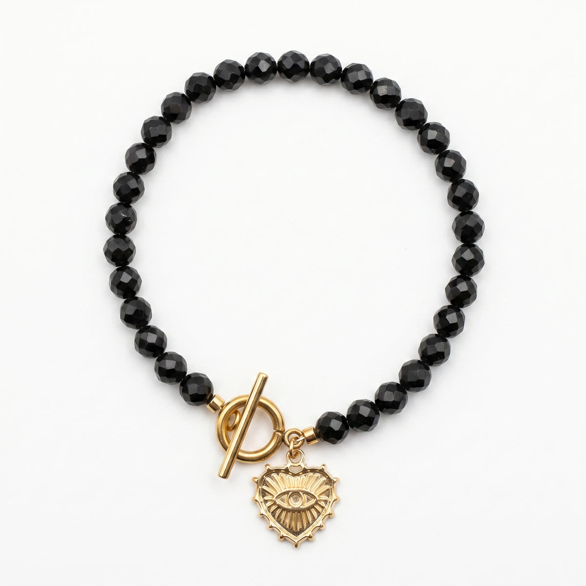 Customized for Eli T. from Memphis, TN - Black Spinel Protection Bracelet 6mm