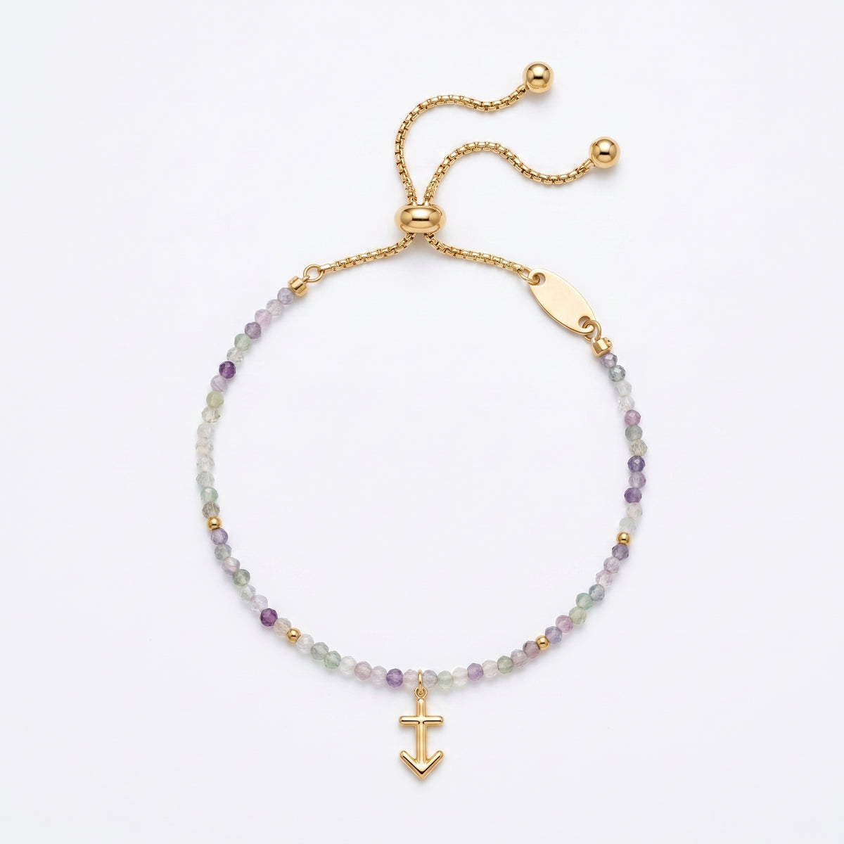 Customized for Zoey W. from Madison, WI - Fluorite Calm Bracelet 2mm