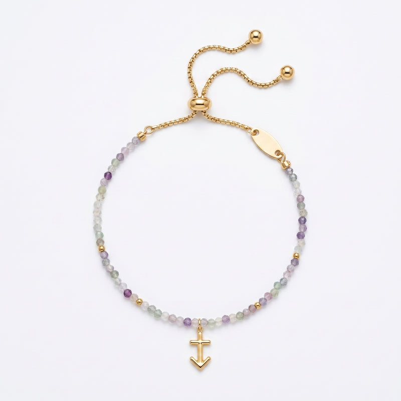 Customized for Zoey W. from Madison, WI - Fluorite Calm Bracelet 2mm