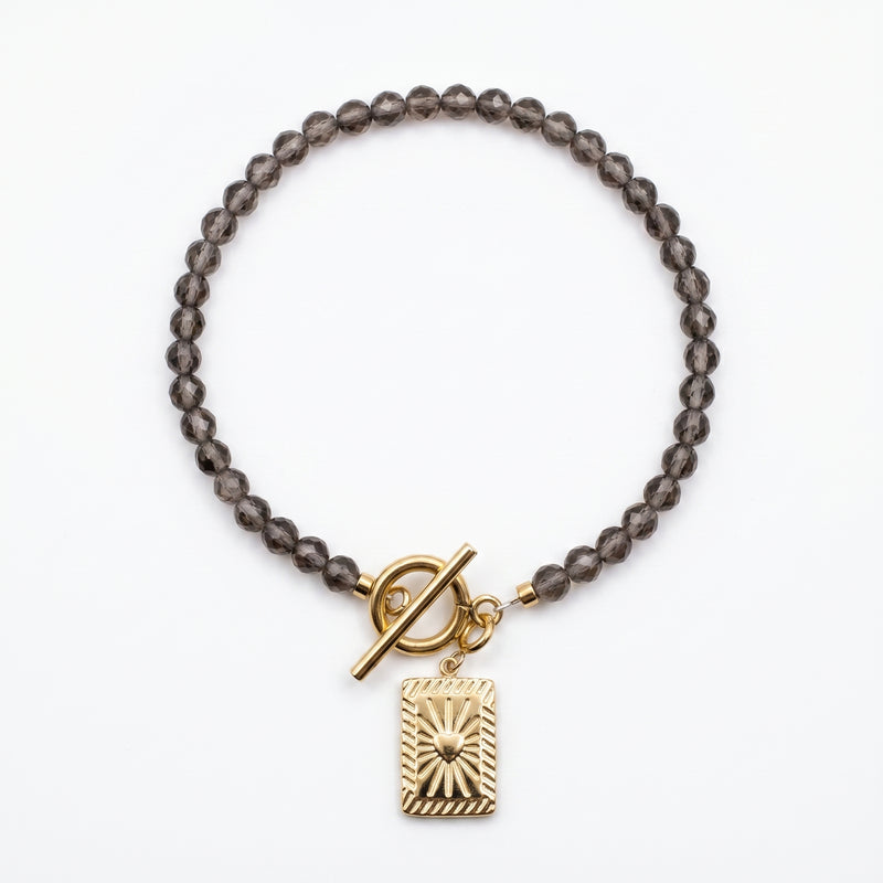 Customized for Emma W. from London, UK - Ice Obsidian Protection Bracelet 4mm