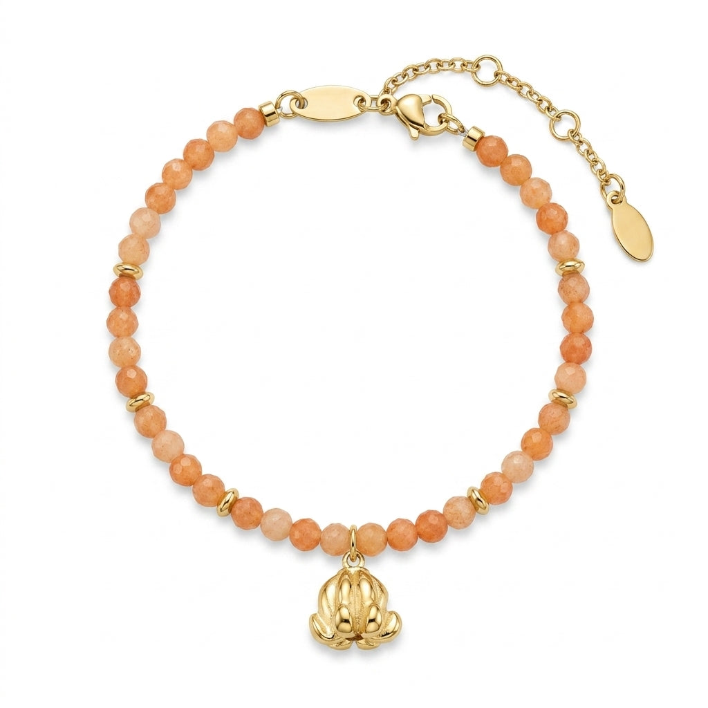 Customized for Iris B. from Amsterdam, Netherlands - Red Aventurine Confidence Bracelet 4mm