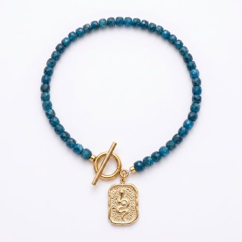Apatite Crystal Bracelet – 4–5mm Beads for Clarity & Focus
