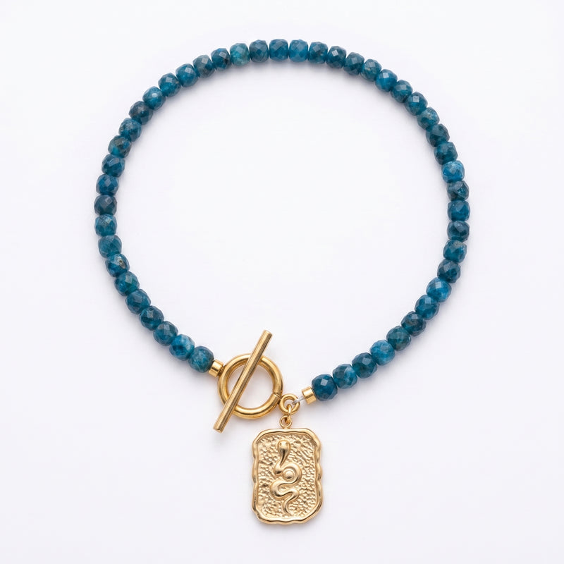 Customized for Ruby S. from Milwaukee, WI - Apatite Clarity Bracelet 4-5mm