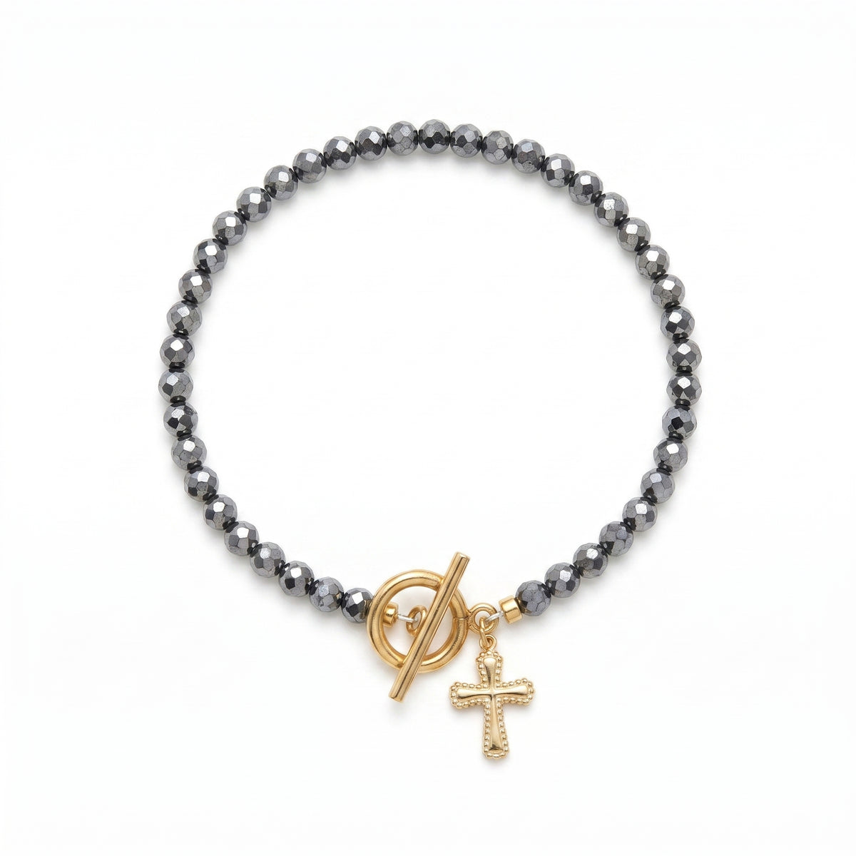 Customized for Caleb N. from Richmond, VA - Hematite Protection Bracelet 4mm
