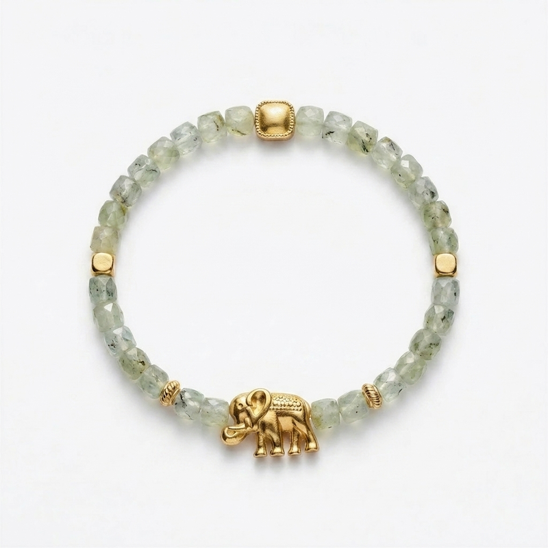Customized for Sophia D. from Miami, FL - Prehnite Calm Bracelet 4-5mm