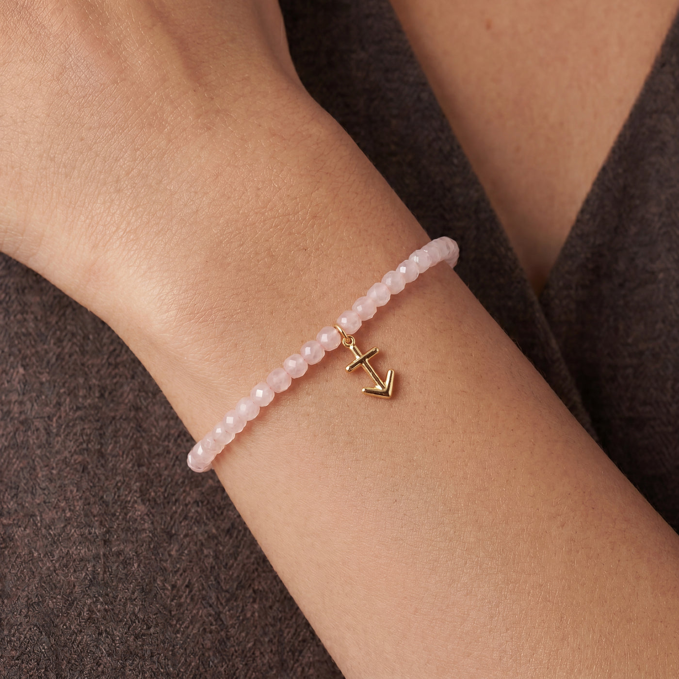 Customized for Jackson O. from Orlando, FL - Rose Quartz Love Bracelet 4-5mm