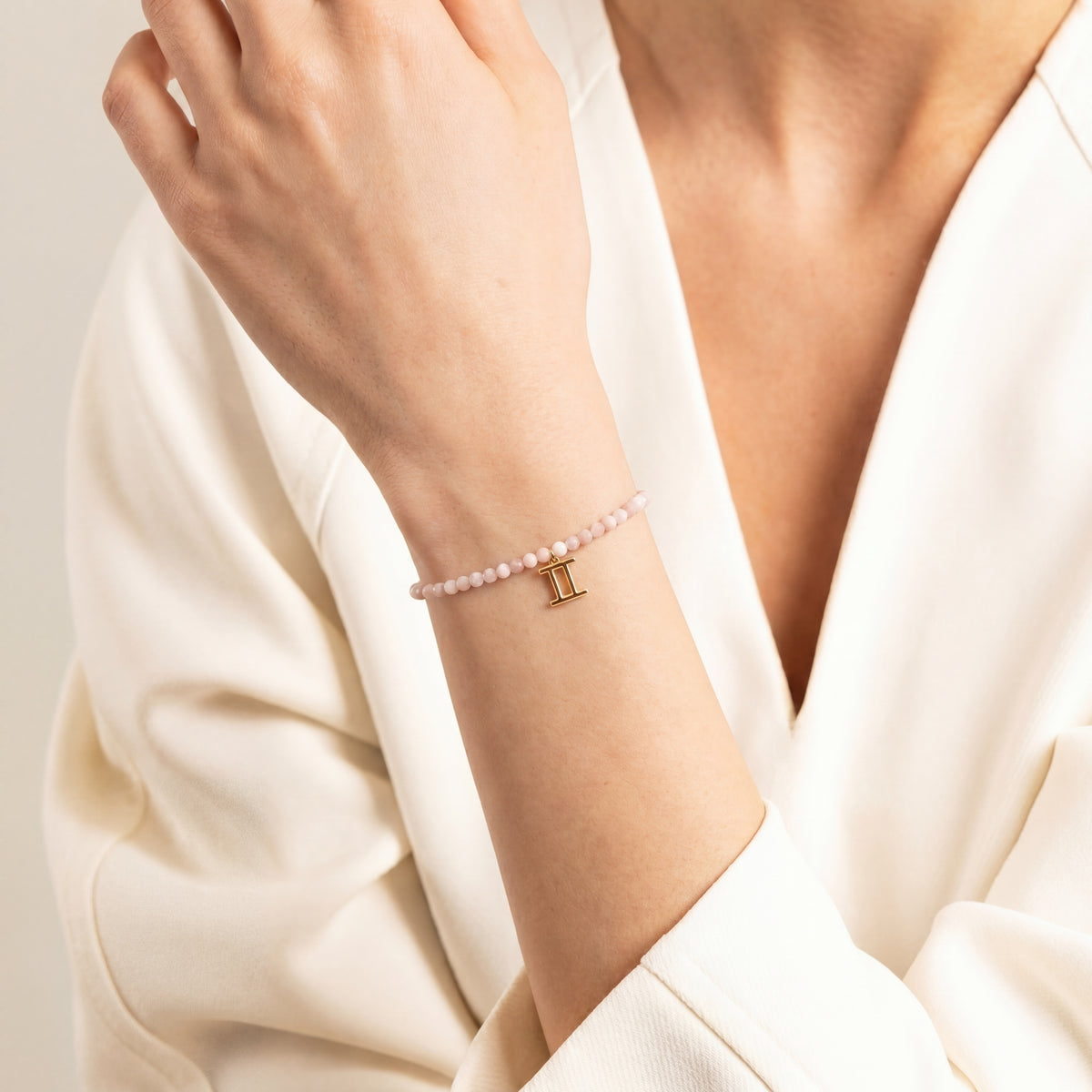 Customized for Sofia E. from Philadelphia, PA - Pink Opal Love Bracelet 4mm