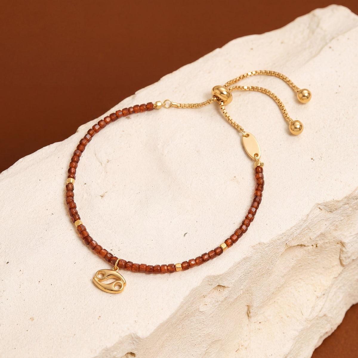 Customized for Carter P. from Kansas City, MO - Orange Garnet Confidence Bracelet 2-2.5mm