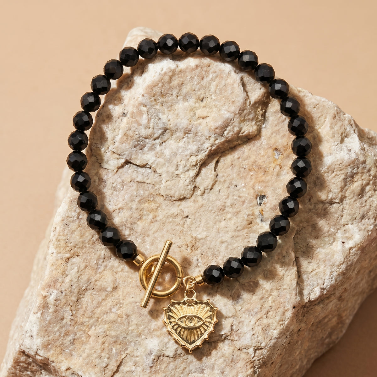 Customized for Eli T. from Memphis, TN - Black Spinel Protection Bracelet 6mm
