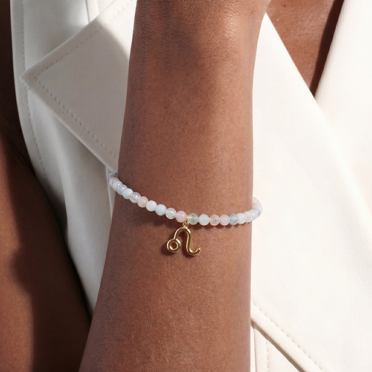Customized for Evelyn Q. from Washington, DC - Morganite Love Bracelet 4mm