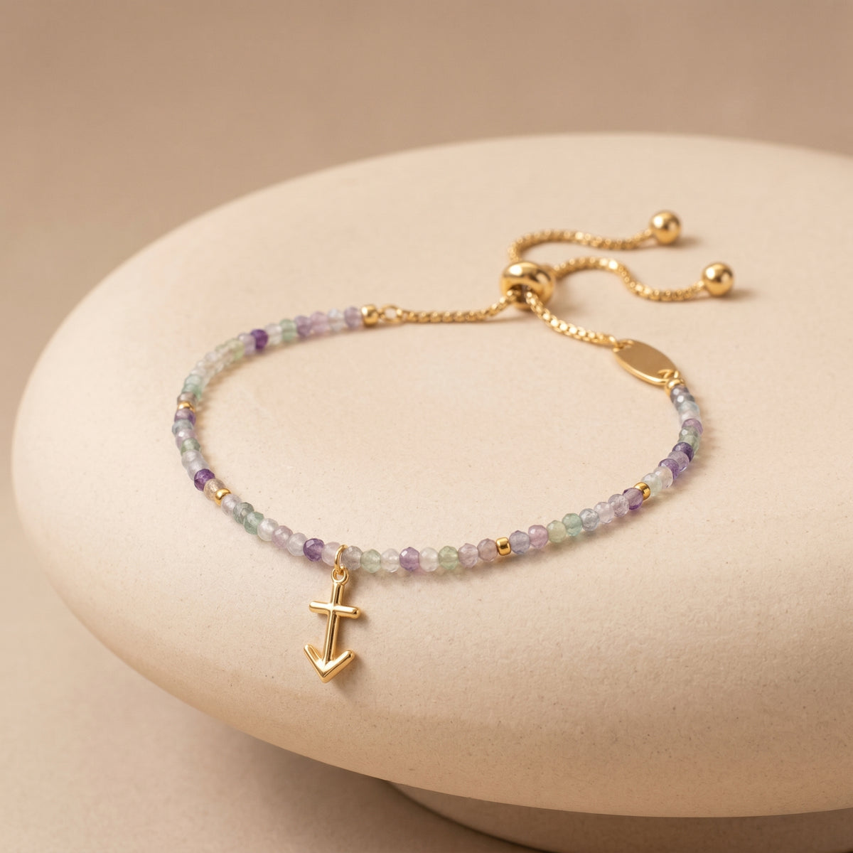 Customized for Zoey W. from Madison, WI - Fluorite Calm Bracelet 2mm