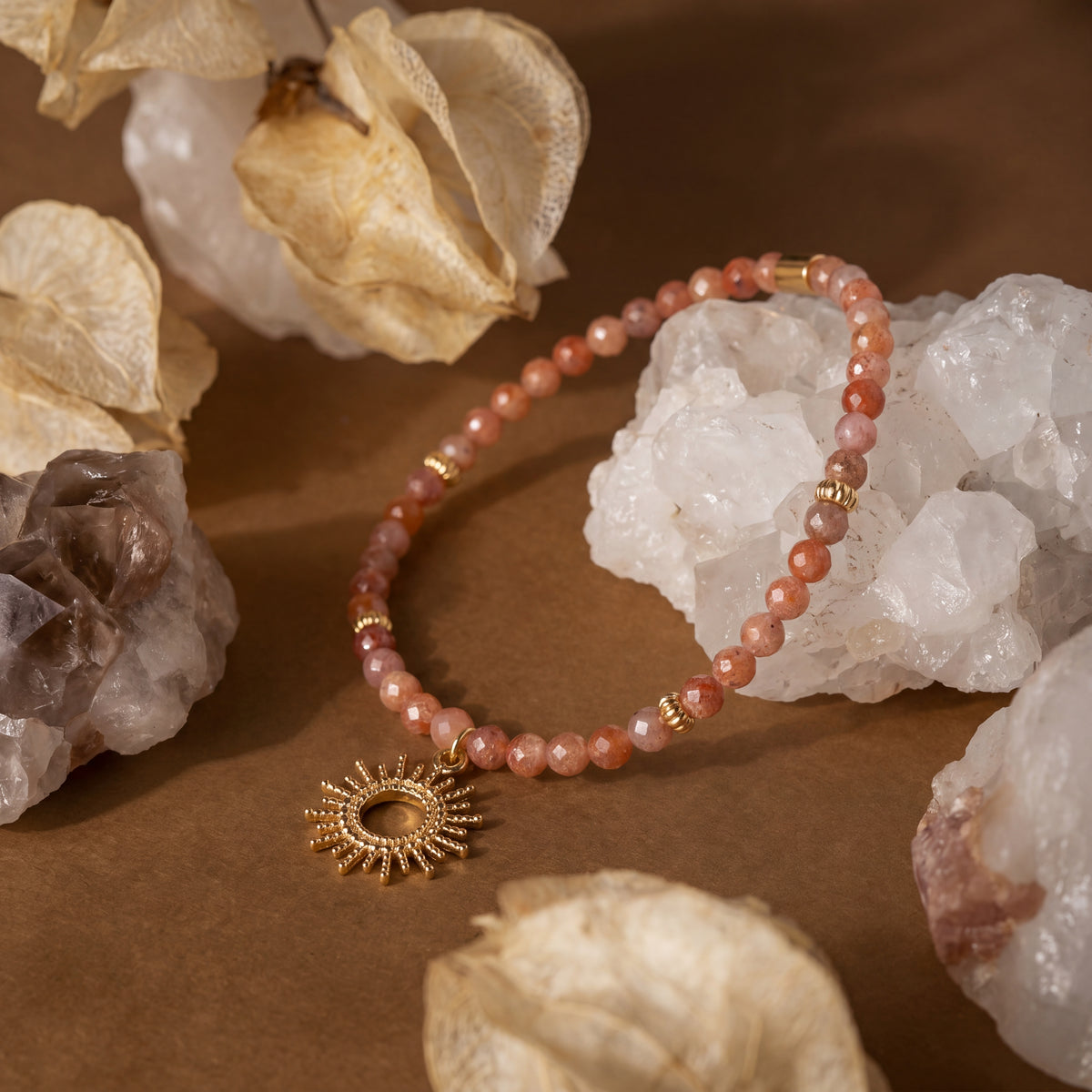 Customized for Henry V. from Minneapolis, MN - Golden Sunstone Abundance Bracelet 4mm
