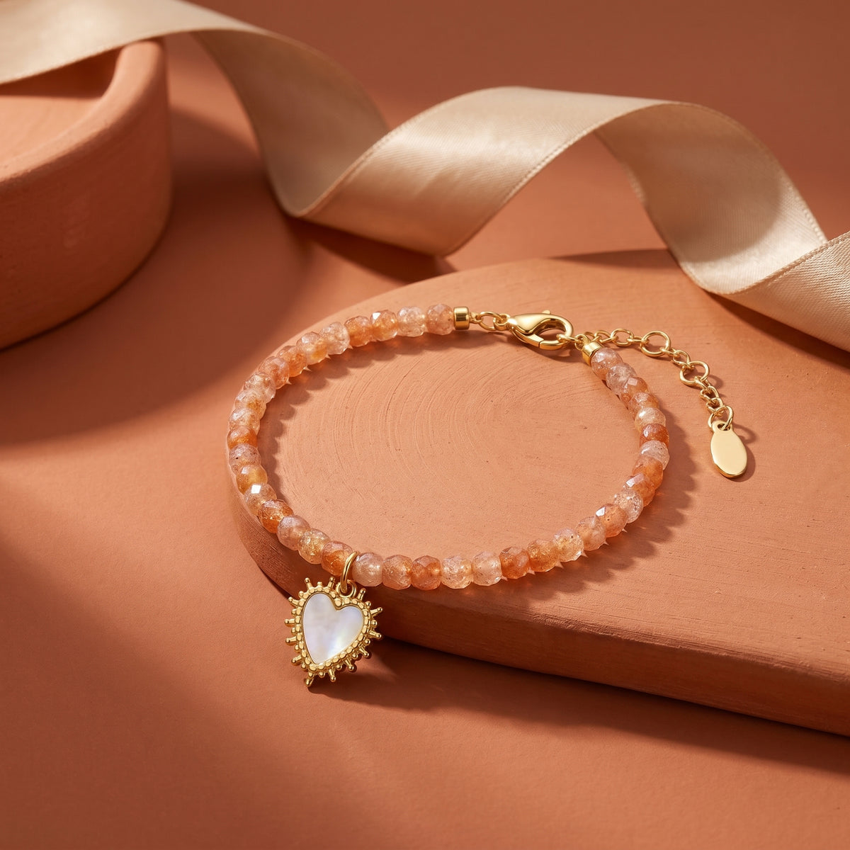 Customized for Maya R. from Los Angeles, CA - Golden Sunstone Abundance Bracelet 4-5mm