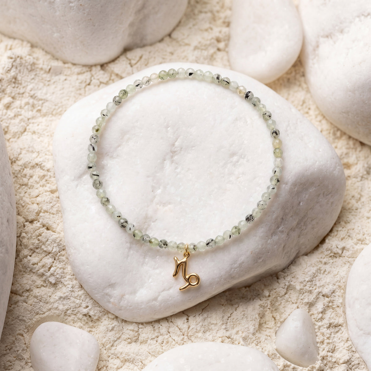 Customized for Logan Y. from Las Vegas, NV - Prehnite Calm Bracelet 4mm