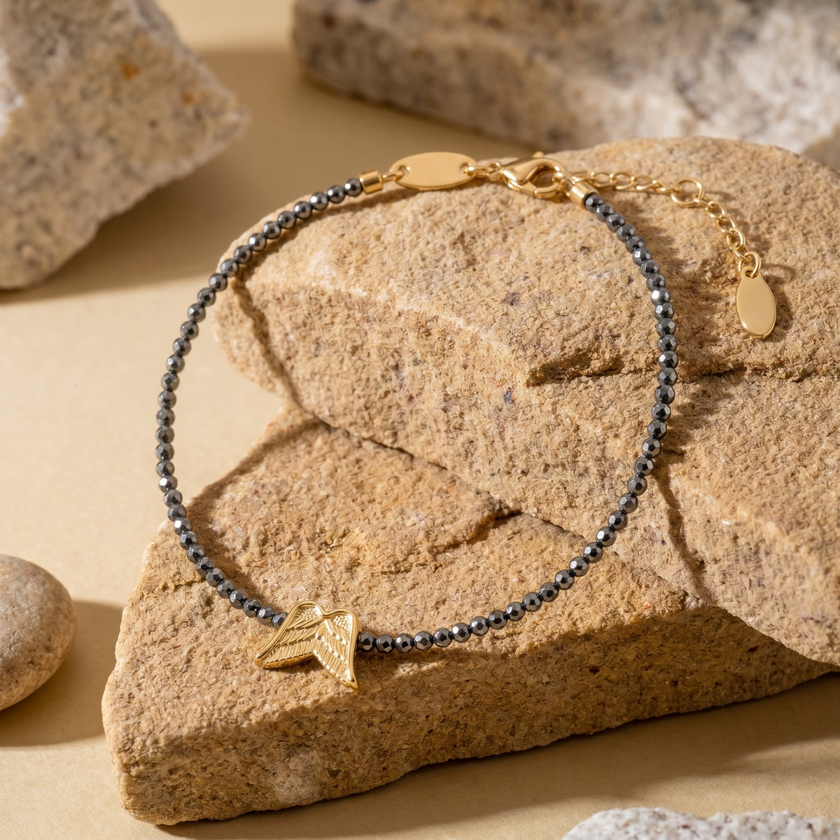 Customized for Noah S. from Chicago, IL - Hematite Protection Bracelet 2mm