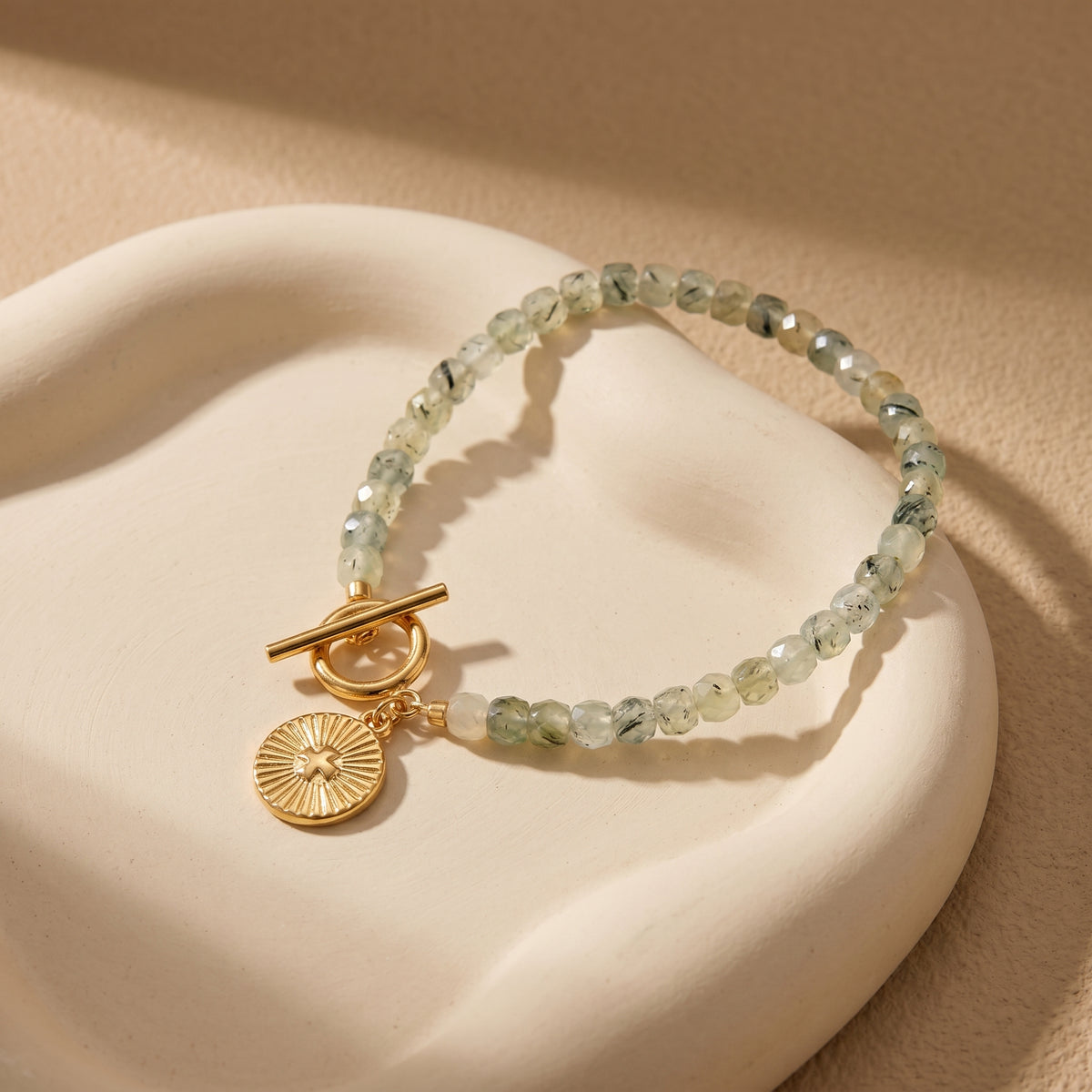 Customized for Hannah V. from Scottsdale, AZ - Prehnite Calm Bracelet 4-5mm