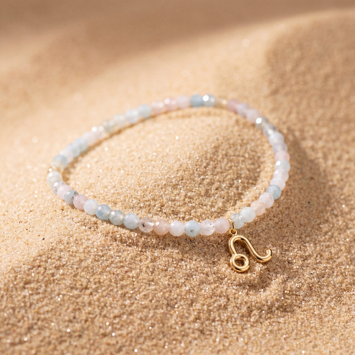 Customized for Evelyn Q. from Washington, DC - Morganite Love Bracelet 4mm