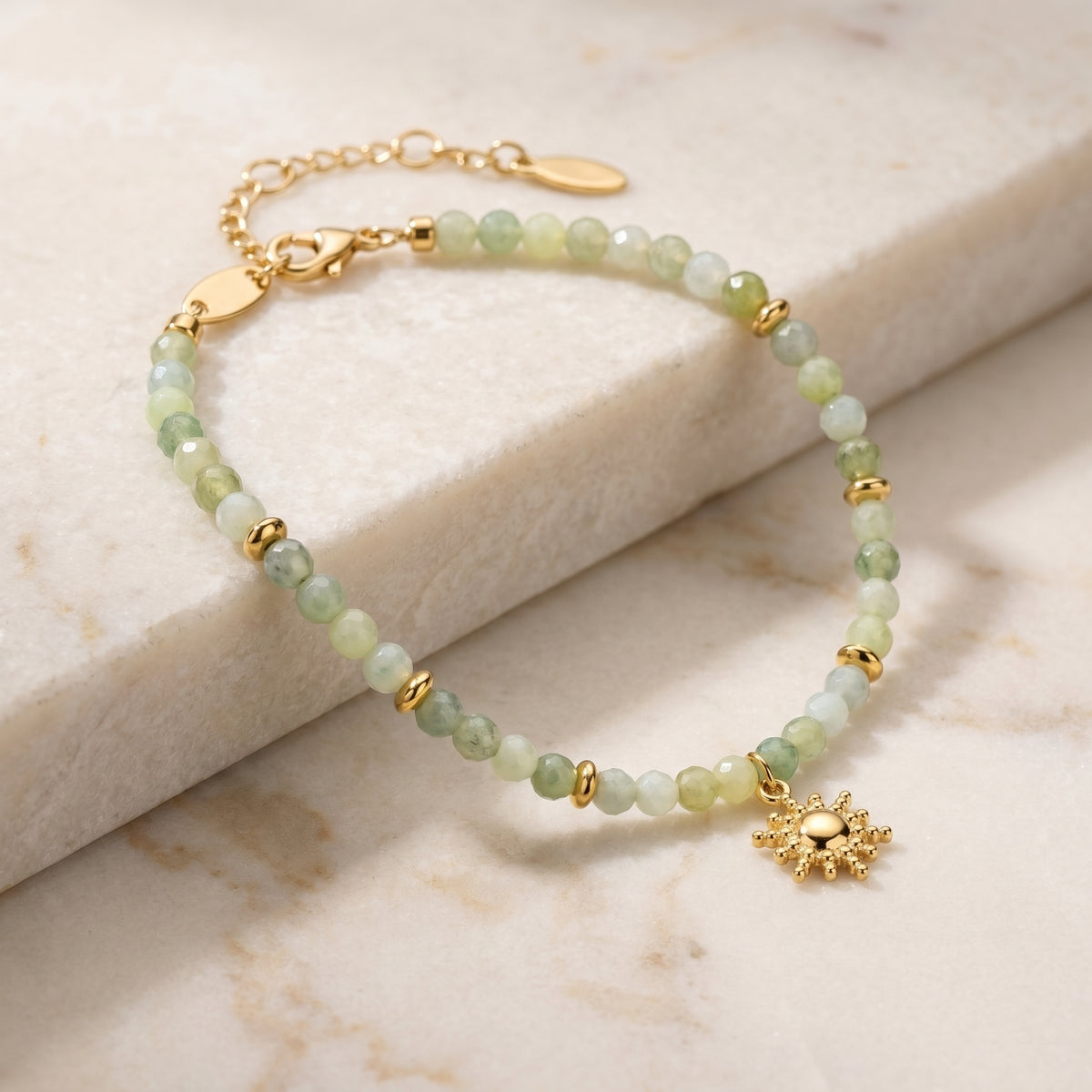 Customized for Kai T. from Tokyo, Japan - New Mountain Jade Calm Bracelet 4mm