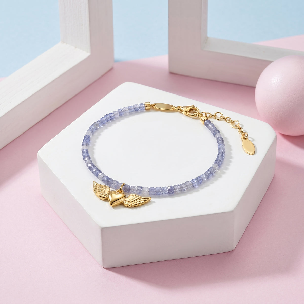 Customized for James H. from New York, NY - Iolite Calm Bracelet 2-2.5mm