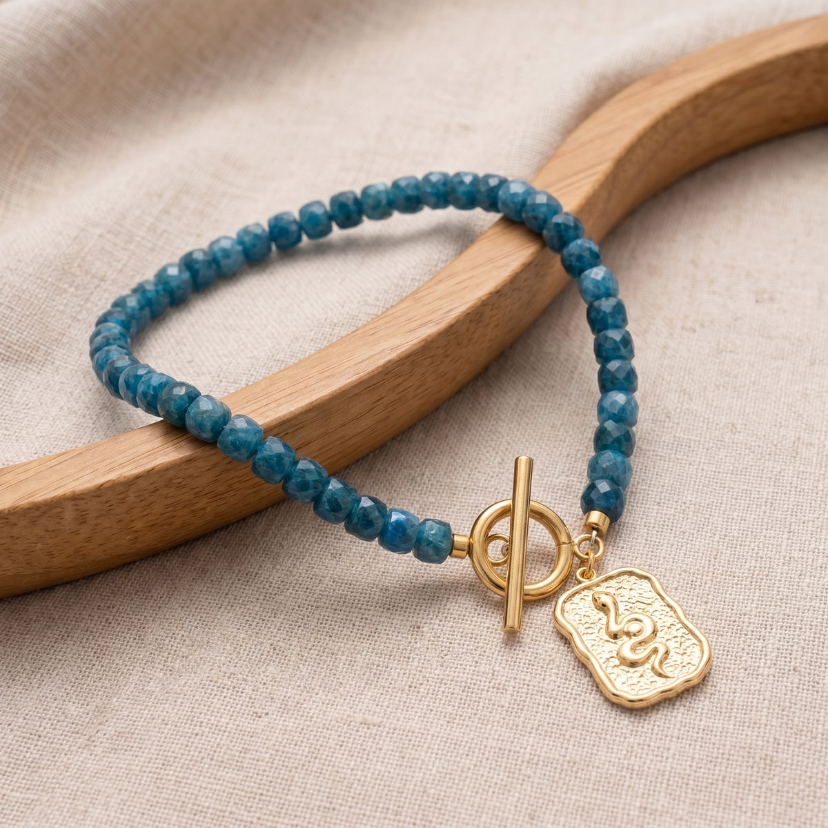 Customized for Ruby S. from Milwaukee, WI - Apatite Clarity Bracelet 4-5mm