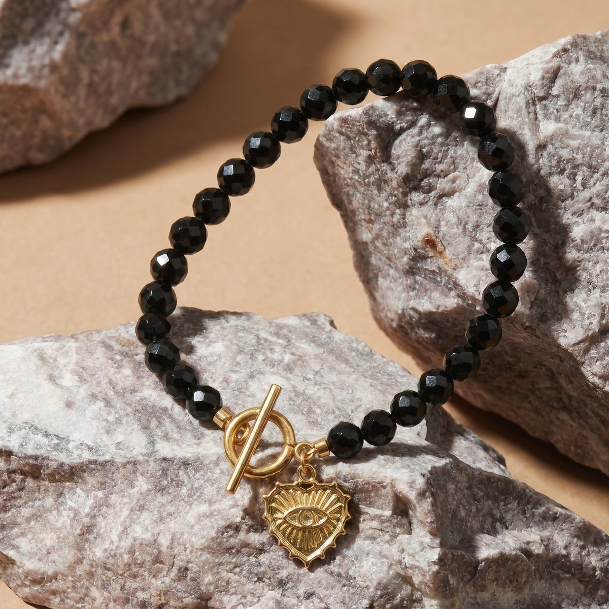 Customized for Eli T. from Memphis, TN - Black Spinel Protection Bracelet 6mm