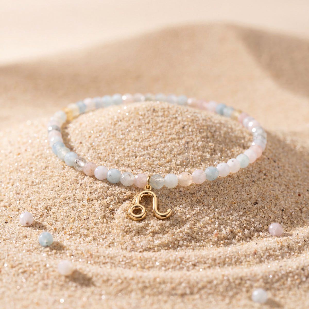 Customized for Evelyn Q. from Washington, DC - Morganite Love Bracelet 4mm