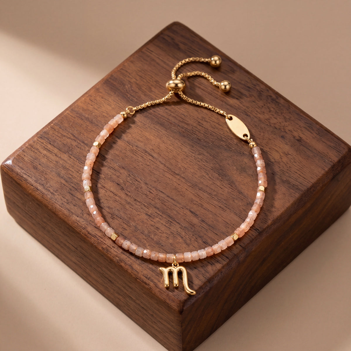Customized for Scarlett T. from Tampa, FL - Sunstone Confidence Bracelet 2-2.5mm