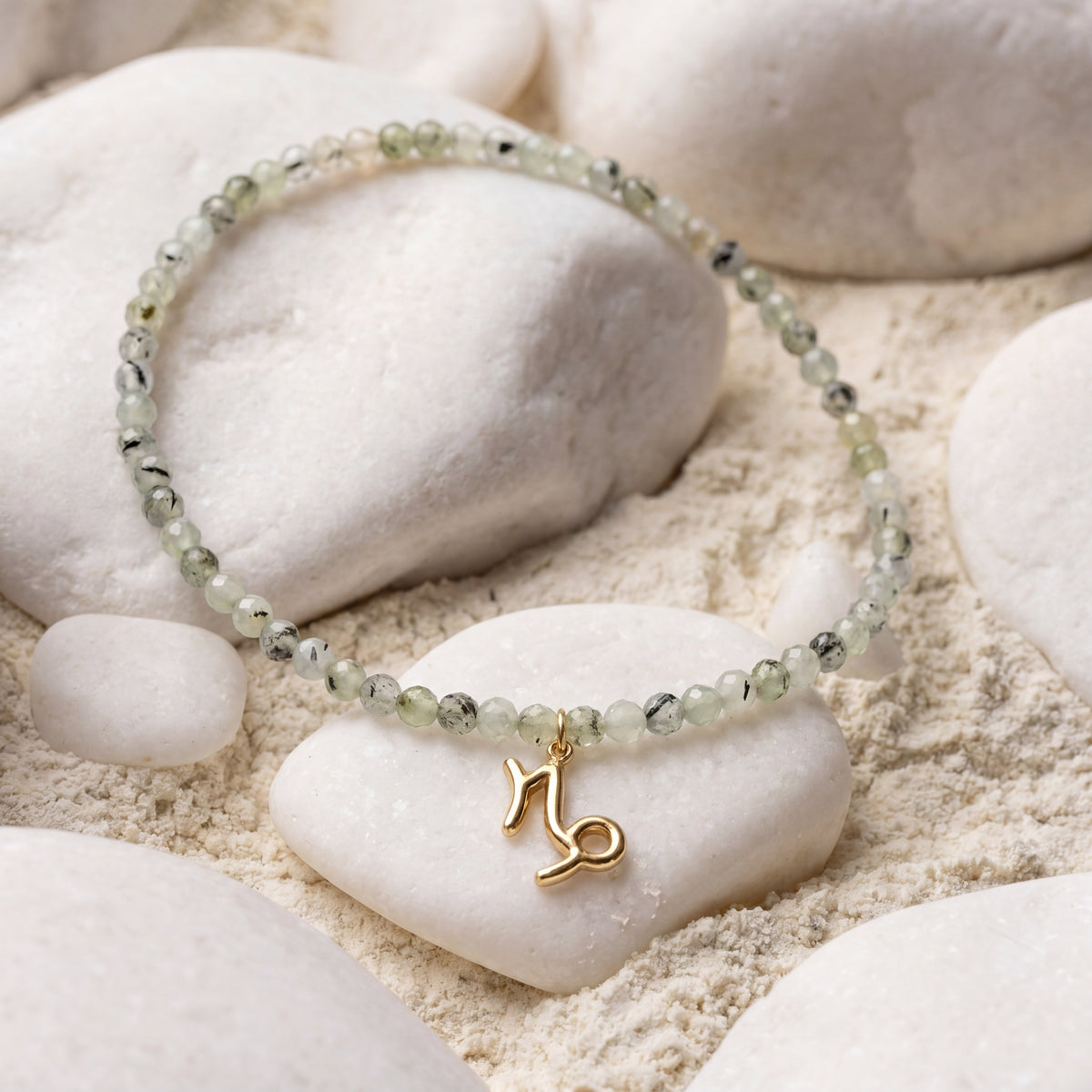 Customized for Logan Y. from Las Vegas, NV - Prehnite Calm Bracelet 4mm