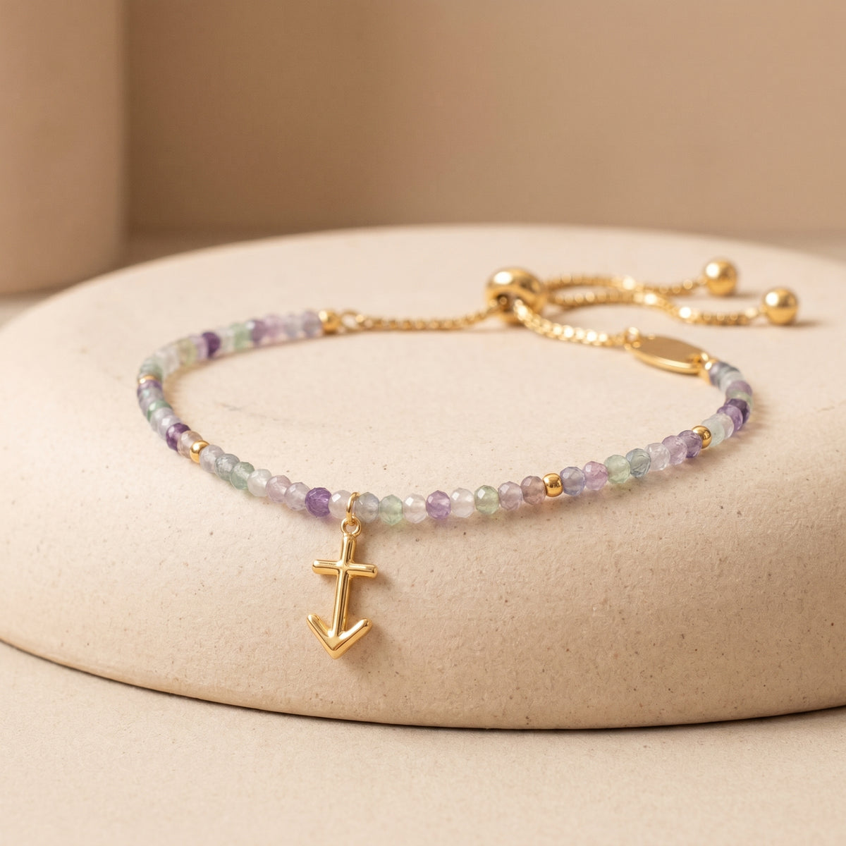 Customized for Zoey W. from Madison, WI - Fluorite Calm Bracelet 2mm