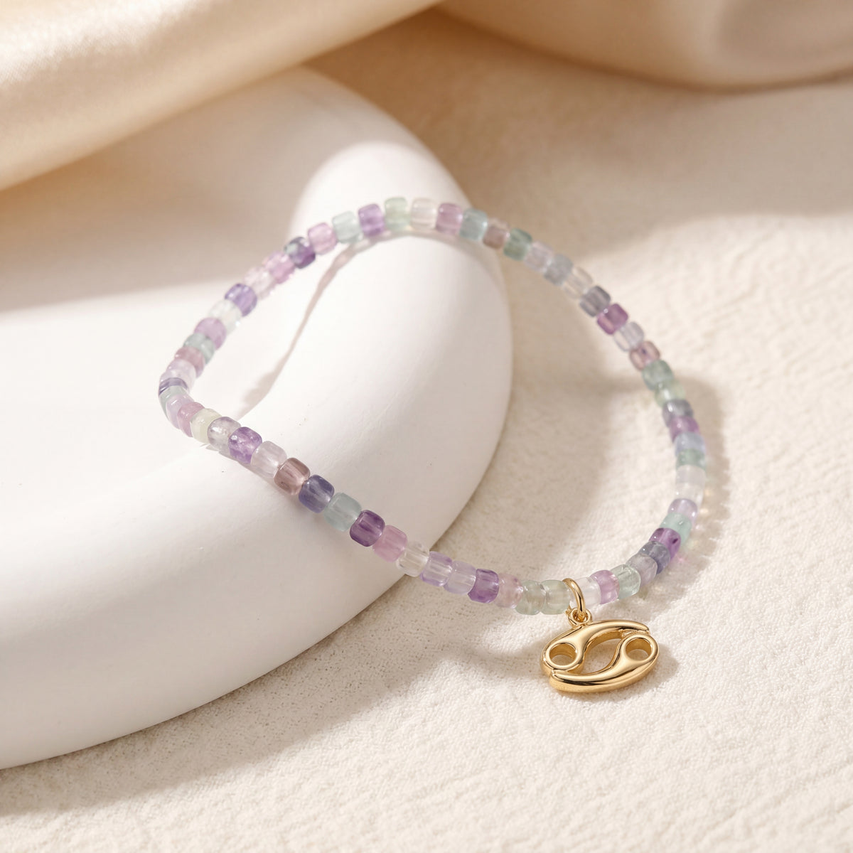 Customized for Daniel A. from Charlotte, NC - Fluorite Calm Bracelet 2-2.5mm