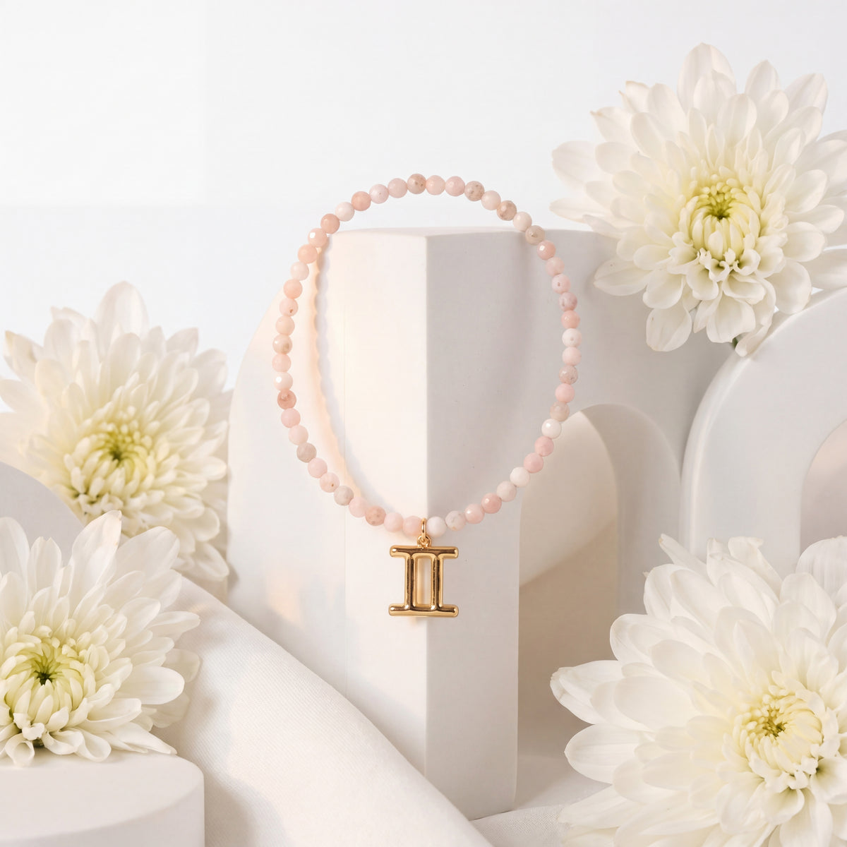 Customized for Sofia E. from Philadelphia, PA - Pink Opal Love Bracelet 4mm