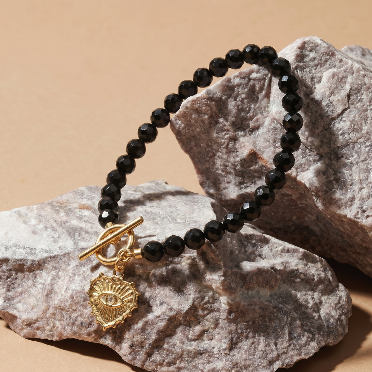 Customized for Eli T. from Memphis, TN - Black Spinel Protection Bracelet 6mm