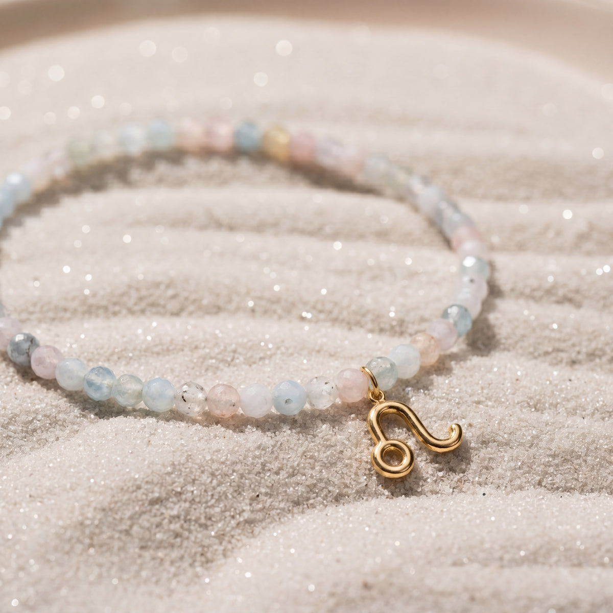 Customized for Evelyn Q. from Washington, DC - Morganite Love Bracelet 4mm