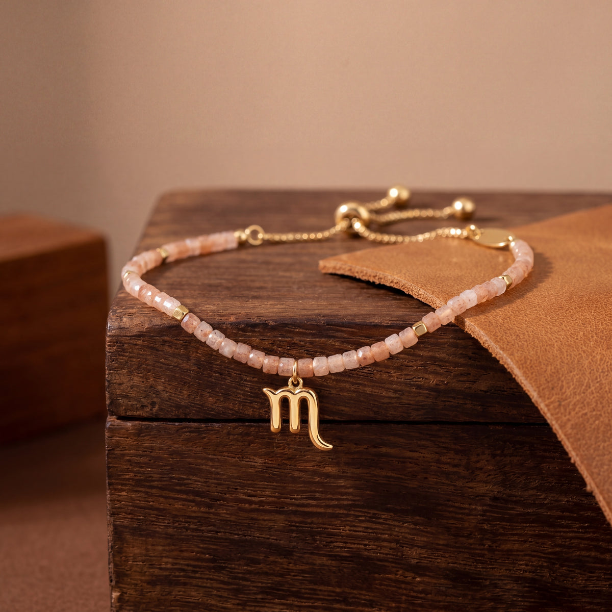 Customized for Scarlett T. from Tampa, FL - Sunstone Confidence Bracelet 2-2.5mm