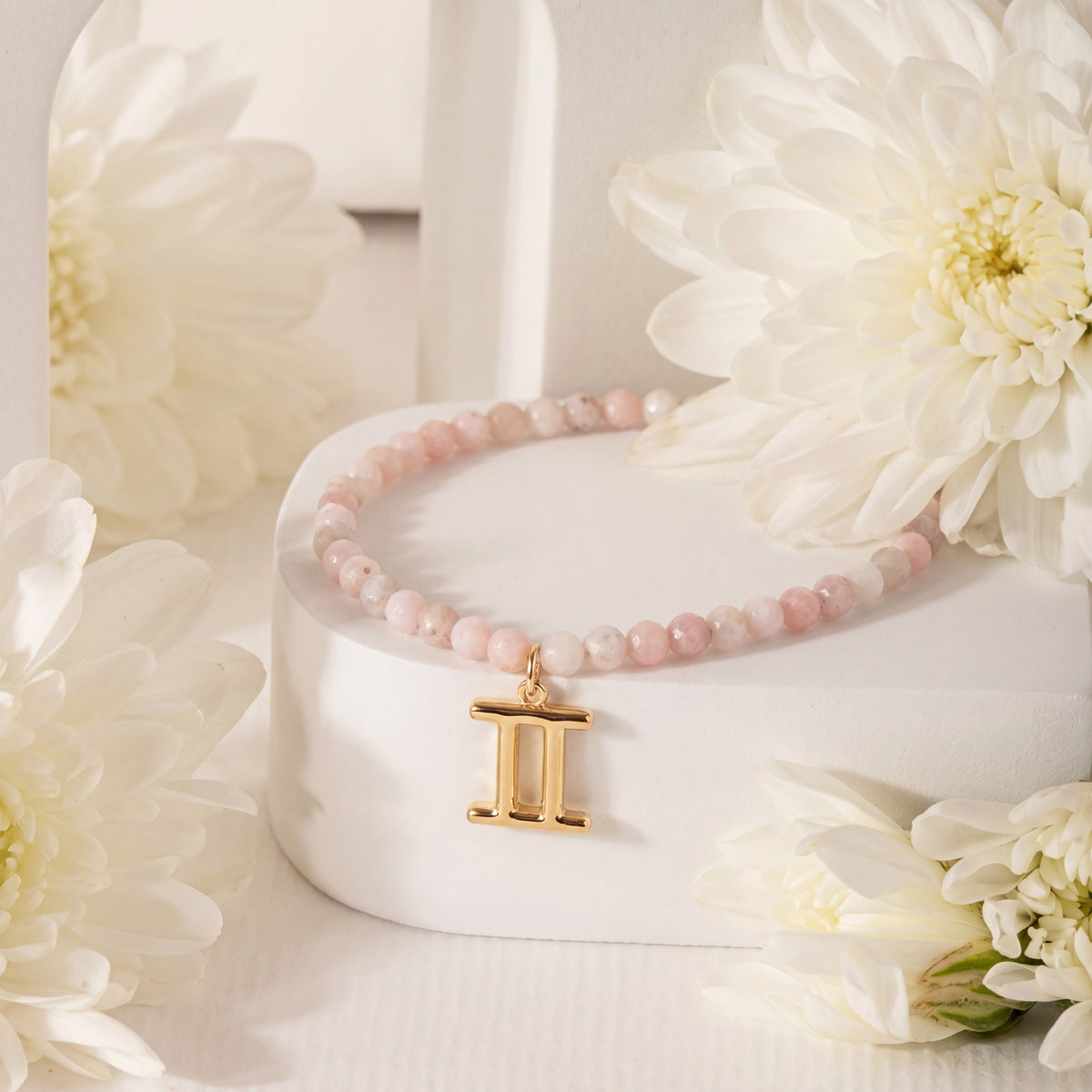 Customized for Sofia E. from Philadelphia, PA - Pink Opal Love Bracelet 4mm